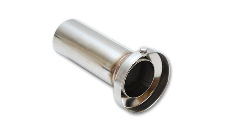 Vibrant 3.90in OD Low Inner Silencer Muffw/ 3.90in ID Single Wall Exh Tip2.5in OD Tuning Tube-thumbmail-2