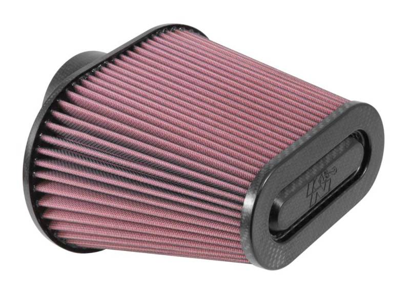 K&N Universal Air Filter 3 11/16in Flange x 8 3/4 x 5 1/2in Base x 6 3/8 x 3 3/16in Top x 7in Height-thumbmail-2