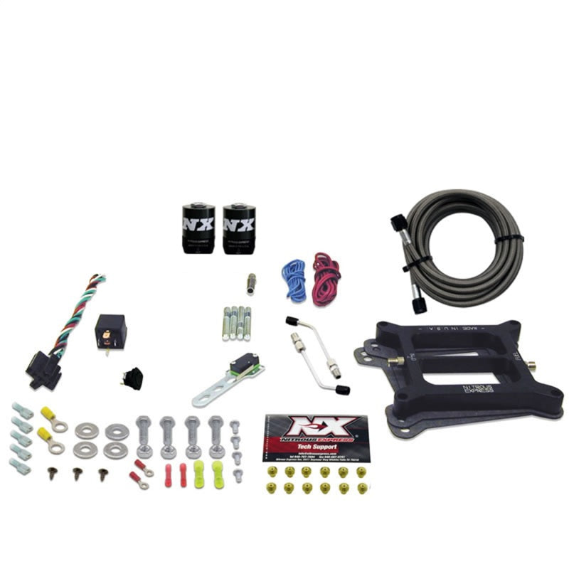 Nitrous Express 4150 4-BBL/Alcohol Nitrous Kit (50-300HP) w/o Bottle-thumbmail-2