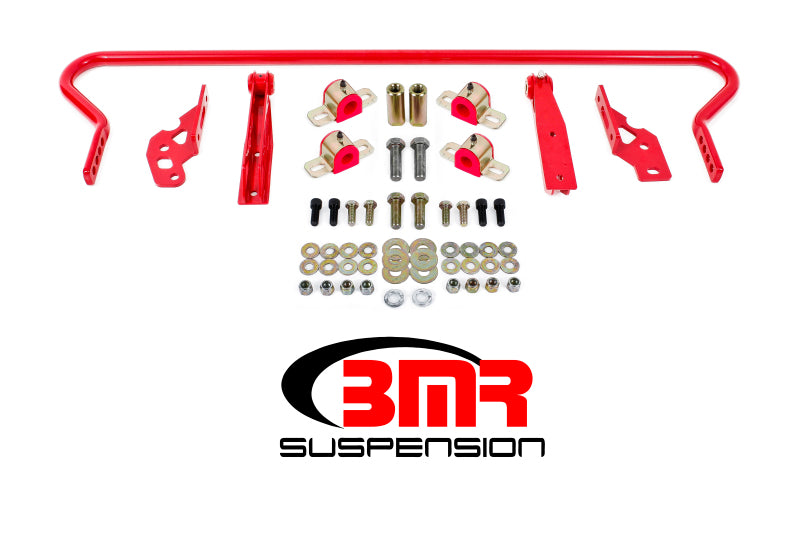BMR 11-14 S197 Mustang Rear Hollow 25mm Adj. Sway Bar Kit w/ Bushings - Red-thumbmail-1