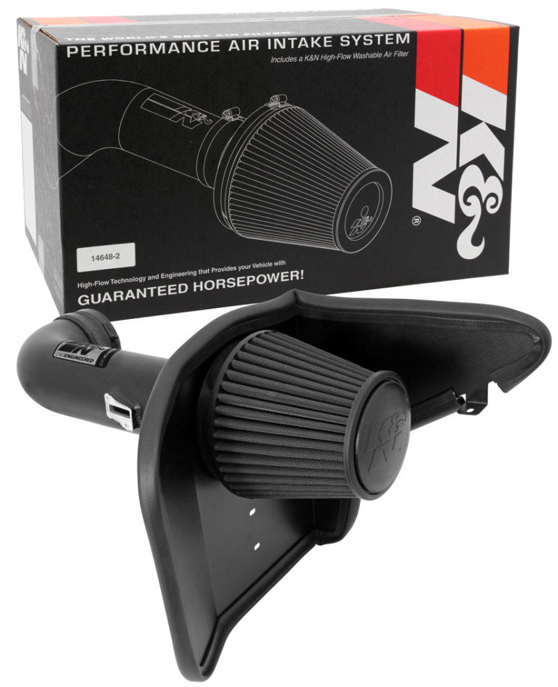 K&N 10-13 Chevy Camaro 6.2L V8 Black Performance Intake Kit-thumbmail-18