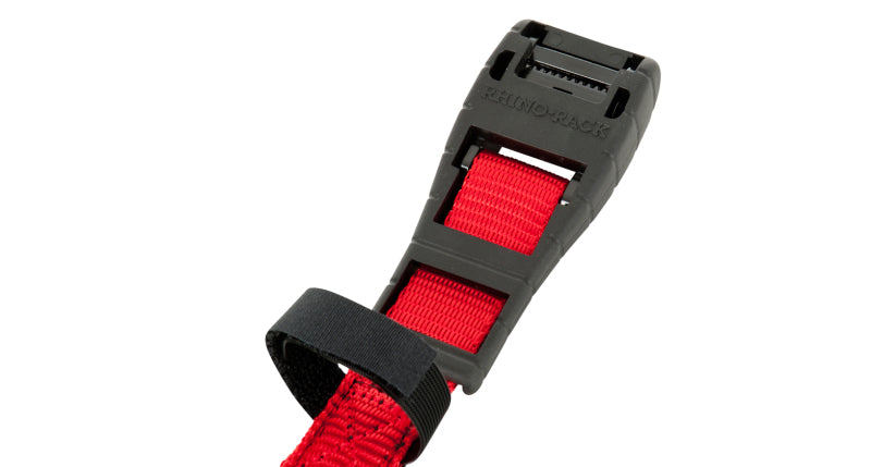 Rhino-Rack Rapid Tie Down Straps w/Buckle Protector - 4.5m/15ft - Pair - Red-thumbmail-3
