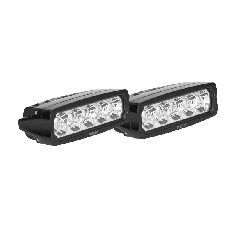 Westin Fusion5 LED Light Bar Single Row 5.5 inch Flex w/3W Epistar (Set of 2) - Black-thumbmail-2