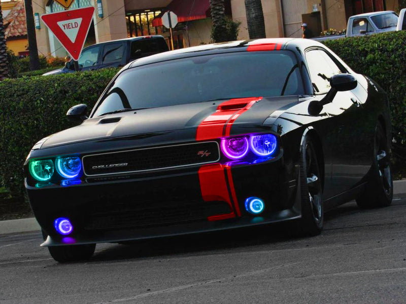 Oracle Dodge Challenger 08-14 LED Waterproof Halo Kit - ColorSHIFT w/ Simple Controller-thumbmail-1