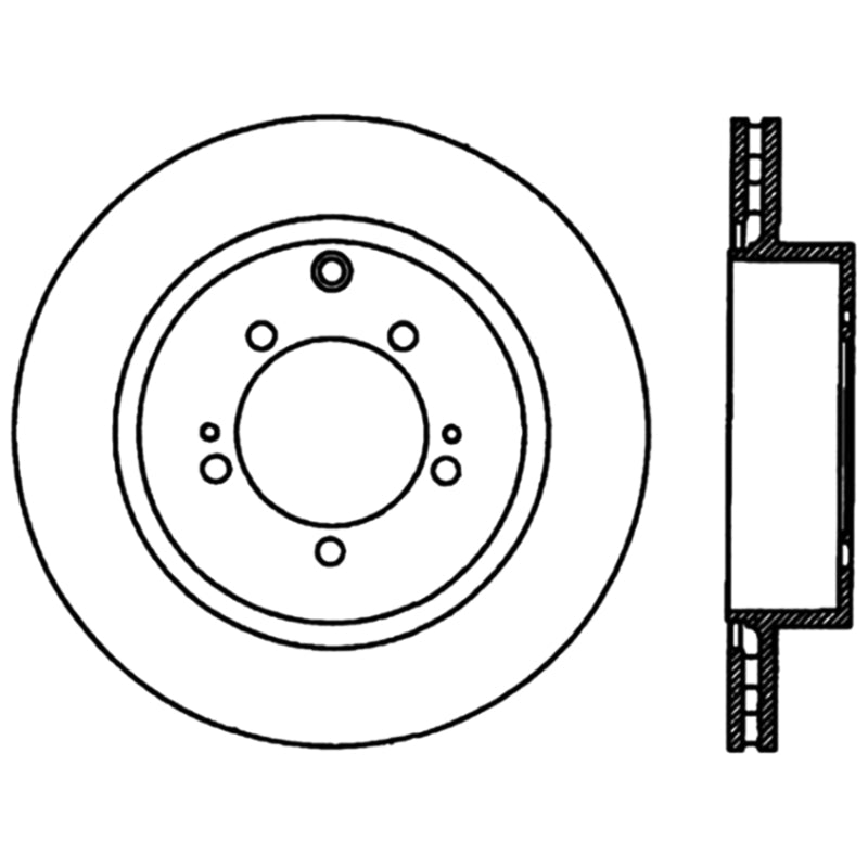 Stoptech 03-06 Evo 8 & 9 Rear Premium High Carbon CRYO-STOP Rotor-thumbmail-6