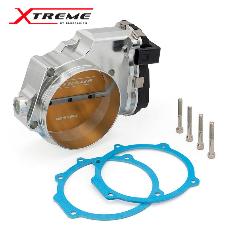 BLOX Racing 2015+ Dodge Hellcat / Jeep Trackhawk 6.2L 105mm Electronic Billet Throttle Body - Silver-thumbmail-4