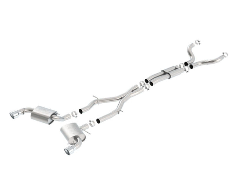 Borla 16-17 Chevy Camaro SS 6.2L ATAK Catback Single Split Rear Exit Exhaust w/Single Tips-thumbmail-2
