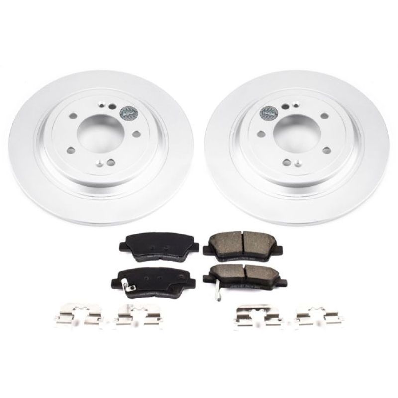 Power Stop 17-18 Kia Sportage Rear Z17 Evolution Geomet Coated Brake Kit-thumbmail-1