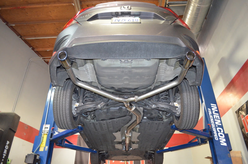 Injen 16-20 Honda Civic 1.5L Turbo 4Cyl (Sedan) 63mm SS Cat-Back Exhaust w/ Dual Burnt Titanium Tips-thumbmail-4