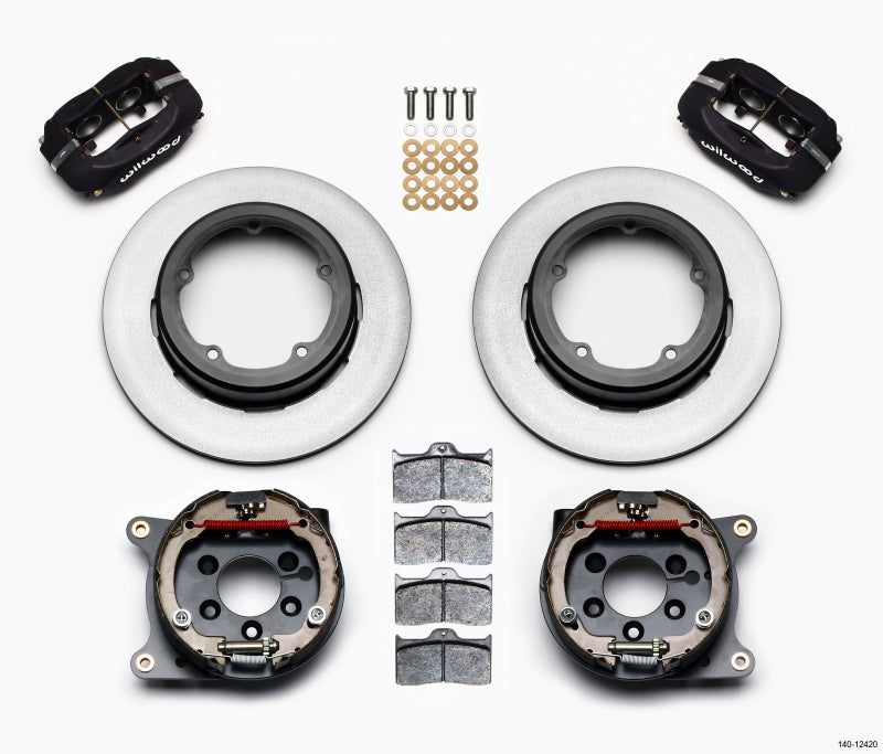 Wilwood Forged Dynalite P/S Park Brake Kit Strange Eng Floater 3.49in Offset-thumbmail-1