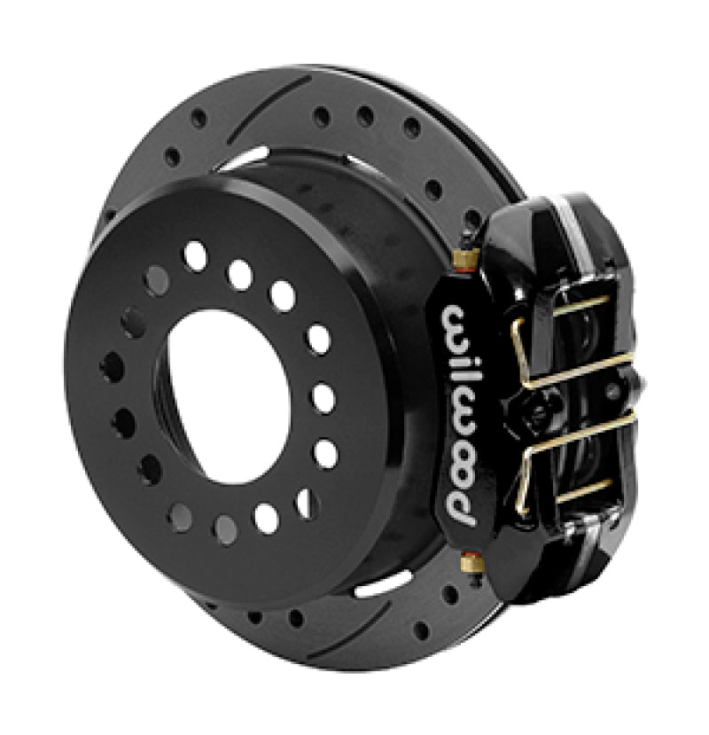 Wilwood Small Ford 11 in. Forged Dynapro Low-Profile Rear Parking Brake Kit (Drilled & Slotted)-thumbmail-1