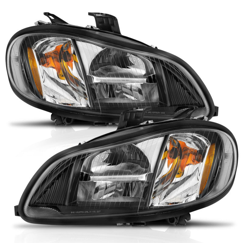 ANZO 2002-2014 Freightliner M2 LED Crystal Headlights Black Housing w/ Clear Lens (Pair)-thumbmail-8
