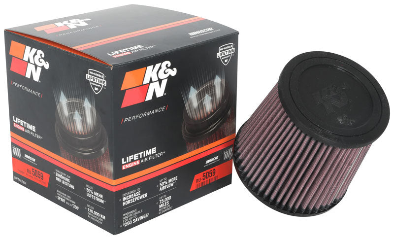 K&N Universal Air Filter 4in Flange / 5-3/8 in Base / 4-1/2in Top / 5in Height-thumbmail-14