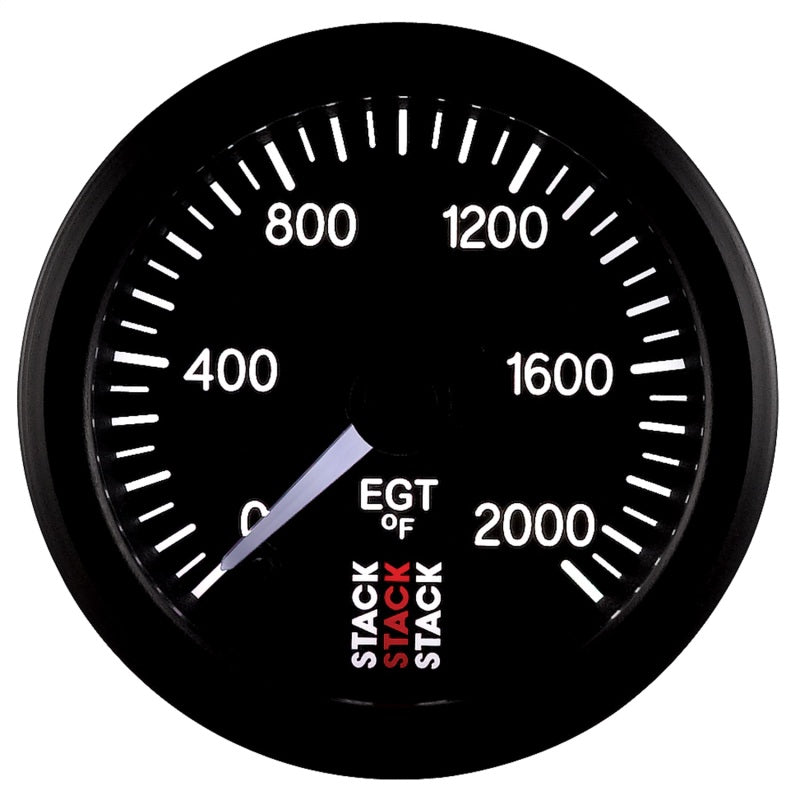 Autometer Stack 52mm 0-2000 Deg F Pro Stepper Motor Exhaust Gas Temp Gauge - Black-thumbmail-6