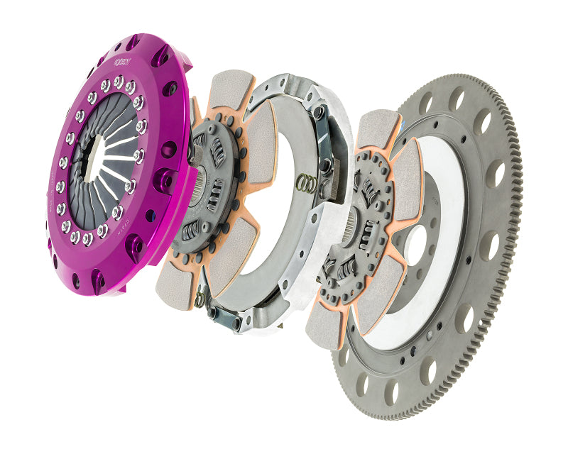 Exedy 96-16 Ford Mustang V8 4.6L/5.0L Hyper Twin Cerametallic Clutch Sprung Disc Push Type Cover-thumbmail-6