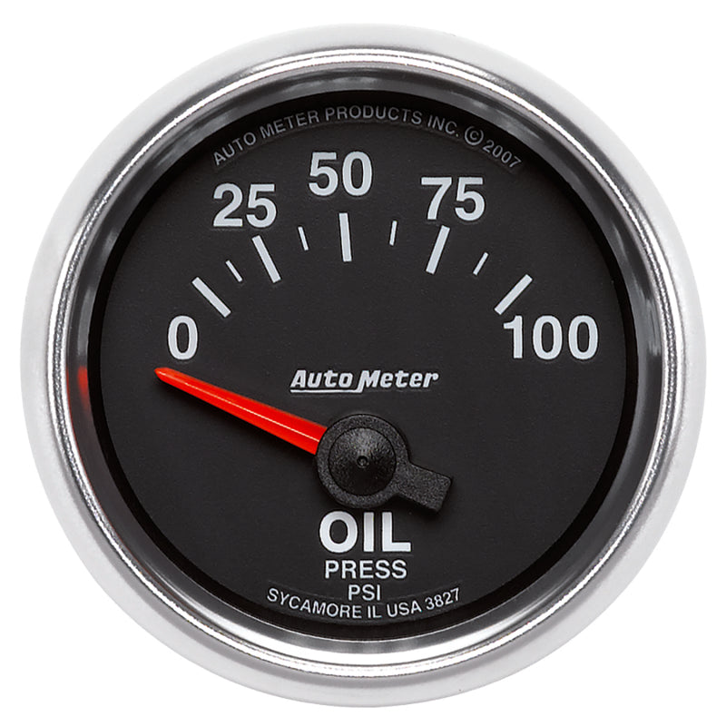 Autometer GS 0-100 PSI Short Sweep Electronic Oil Pressure Gauge-thumbmail-1