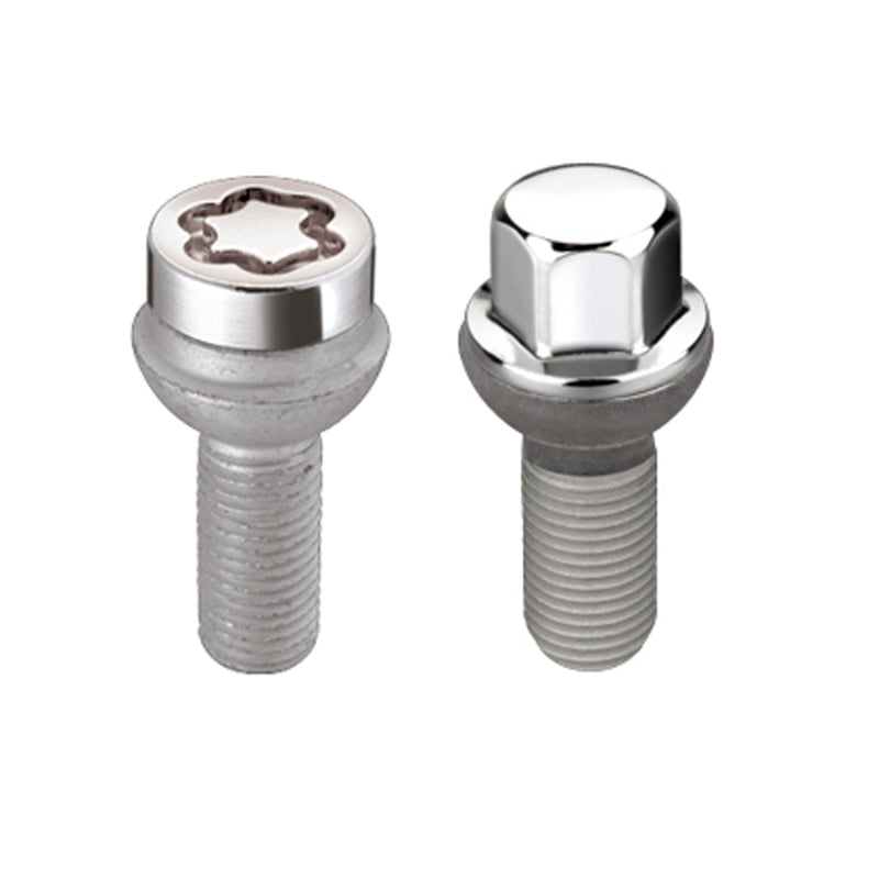 McGard 5 Lug Hex Install Kit w/Locks (Radius Seat Bolt) M14X1.5 / 17mm Hex / 27.5mm Shank L - Chrome-thumbmail-4