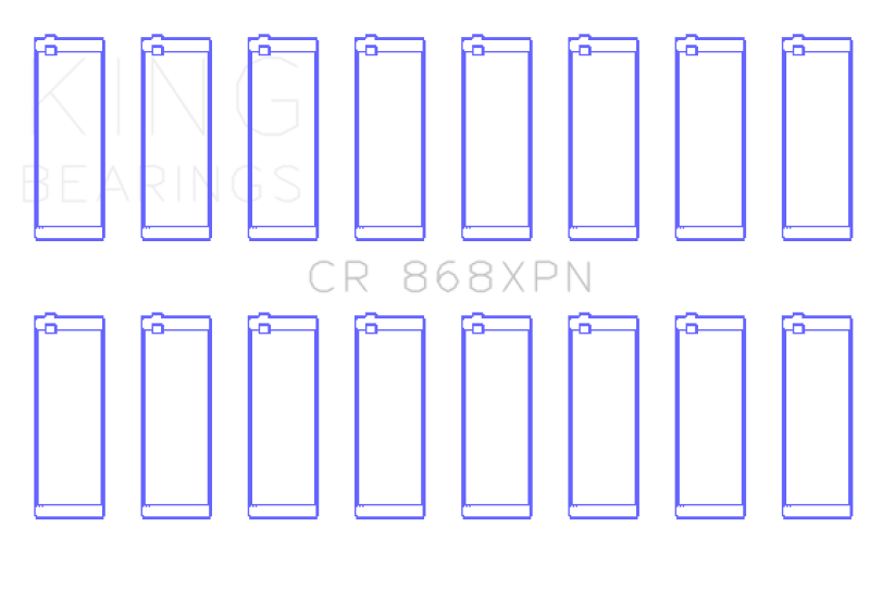King Ford Prod V8 4.6L/5.4L (Size 0.026) Performance Rod Bearing Set-thumbmail-2