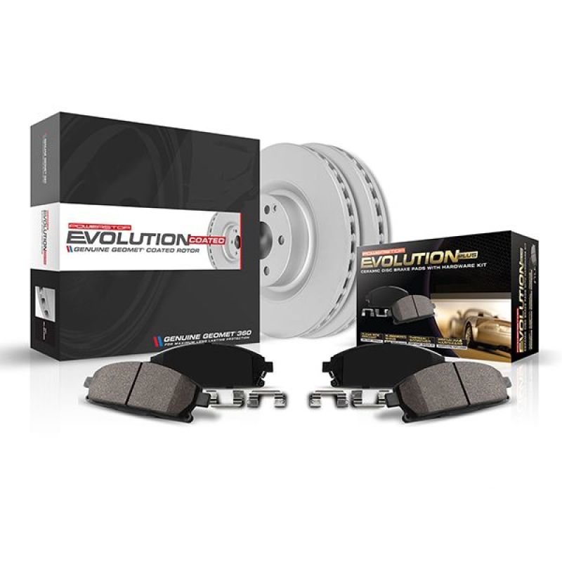 Power Stop 20-21 Chevrolet Corvette Front Z17 Coated Brake Kit-thumbmail-1