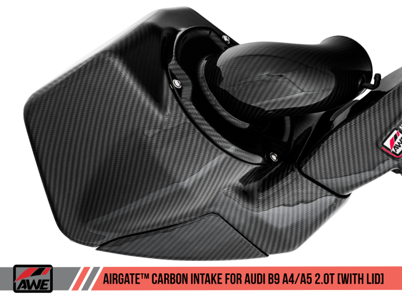 AWE Tuning Audi B9 A4/A5 2.0T Quattro Carbon Fiber AirGate Intake w/ Lid-thumbmail-9