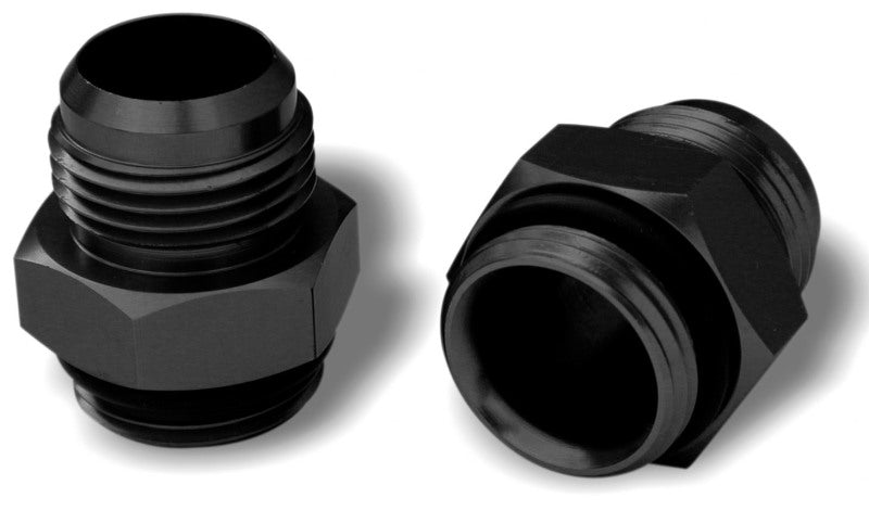 Moroso Vacuum Pump Fitting -12An (Use w/Part No 22640/22641/22642) - Blue Anodized Aluminum - 2 Pack-thumbmail-1