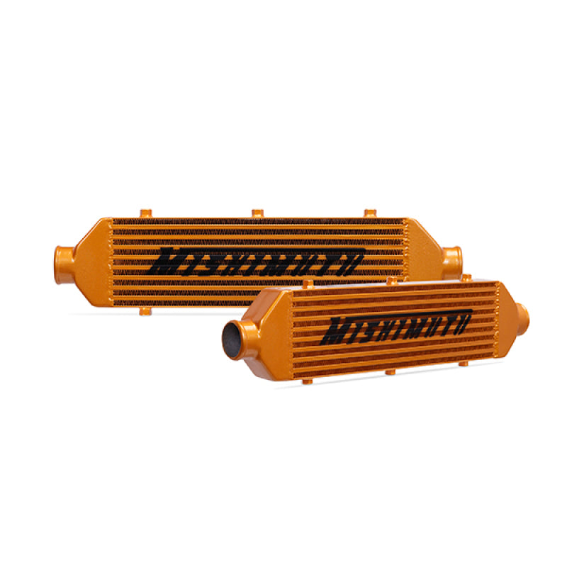 Mishimoto Universal Gold Z Line Intercooler  Overall Size: 28x8x3 Core Size: 21x6x2.5 Inlet / Outlet-thumbmail-1