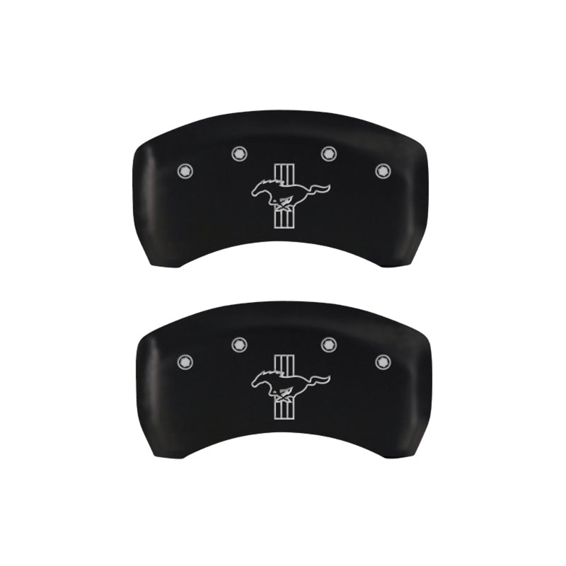MGP Rear set 2 Caliper Covers Engraved Rear S197/Bar & Pony Red finish silver ch-thumbmail-3