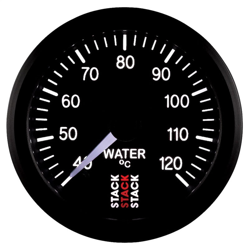 Autometer Stack 52mm 40-120 Deg C 1/8in NPTF Male Pro Stepper Motor Water Temp Gauge - Black-thumbmail-6