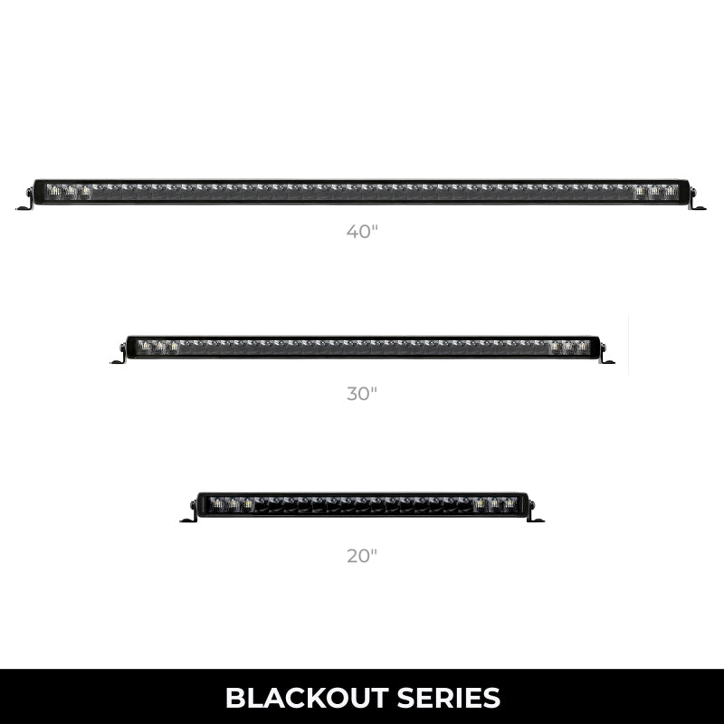 Go Rhino Xplor Blackout Series Sgl Row LED Light Bar (Side/Track Mount) 39.5in. - Blk-thumbmail-4