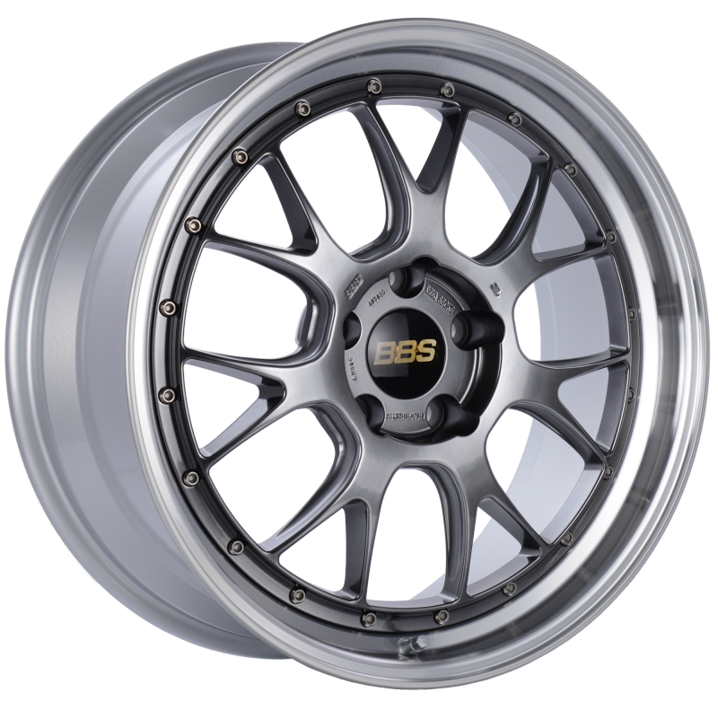 BBS LM-R 19x8.5 5x120 ET32 Diamond Black Center Diamond Cut Lip Wheel -82mm PFS/Clip Required-thumbmail-1