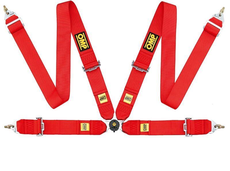 OMP Safety Harness First 3In 4 Points Red Fia 8854/98-thumbmail-1