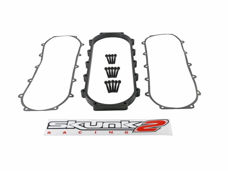 Skunk2 Ultra Series Honda/Acura Black RACE Intake Manifold 1 Liter Spacer (Inc Gasket & Hardware)-thumbmail-7