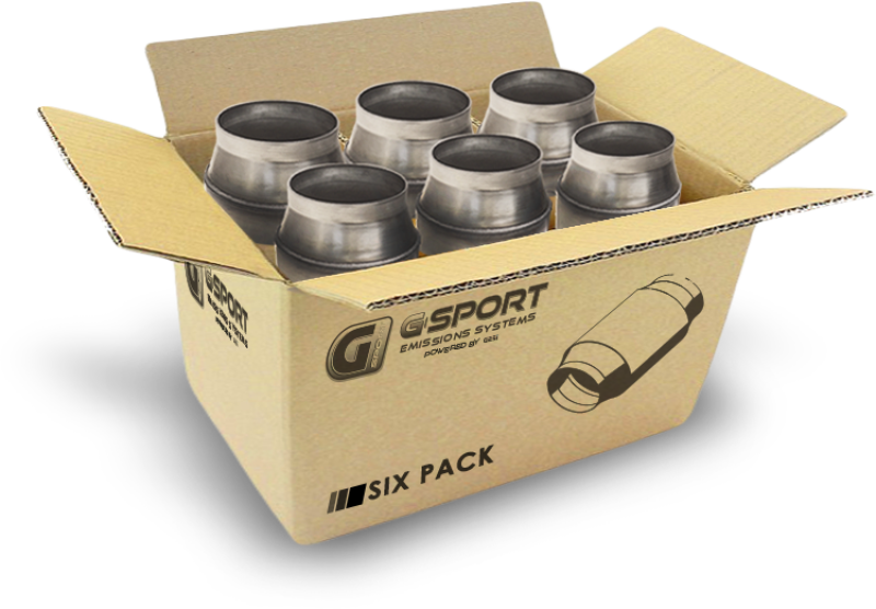 GESI G-Sport 6PK 400 CPSI EPA Compliant 4inx4.5in High Output GEN2 Catalytic Conv - Substrate Only-thumbmail-2