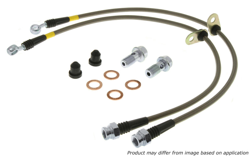 StopTech 07-08 Infiniti G35 Rear Stainless Steel Brake Lines-thumbmail-2