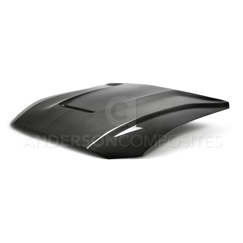 Anderson Composites 2018 Ford Mustang Type-GR Double Sided Carbon Fiber Hood-thumbmail-5