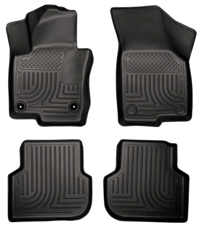 Husky Liners 2011 Volkswagen Jetta (Sedan) WeatherBeater Combo Black Floor Liners-thumbmail-2