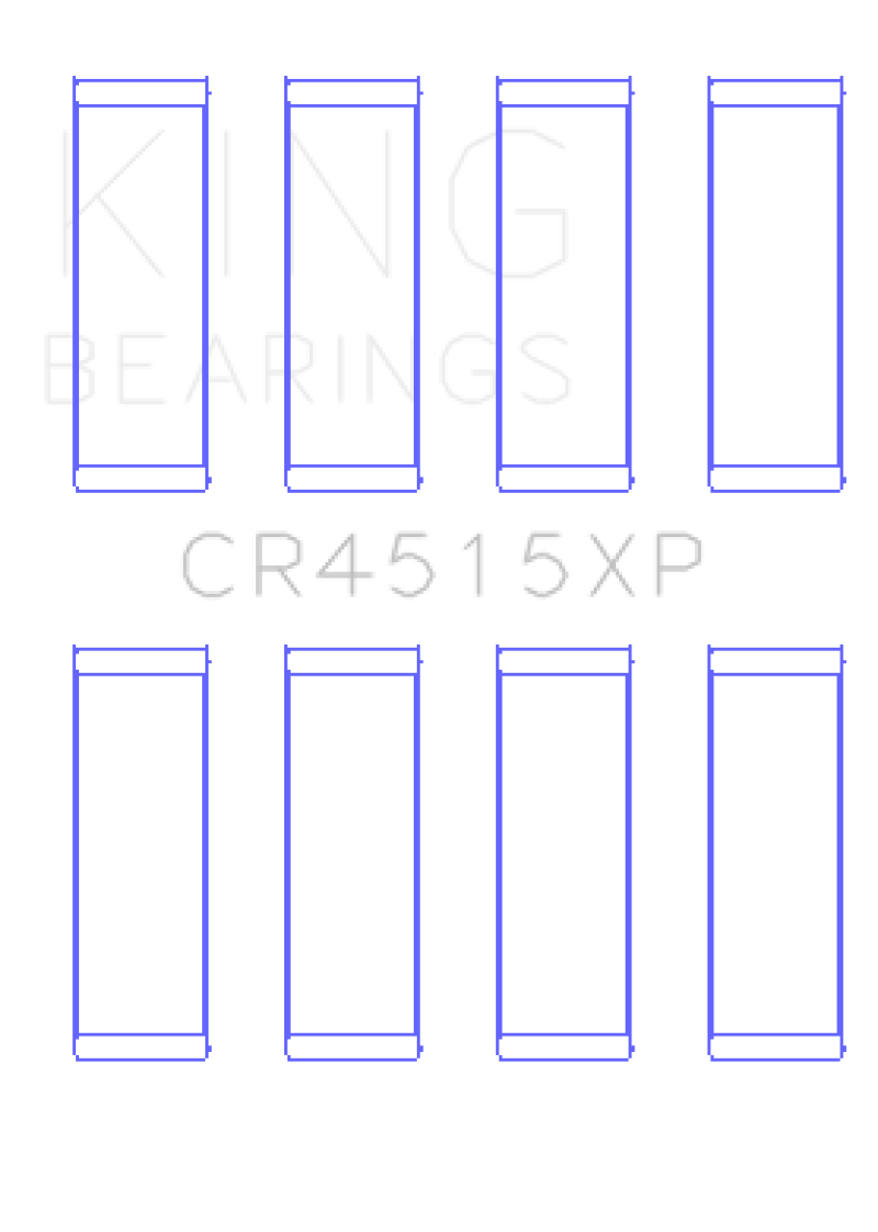 King Chrysler Ford  Mazda Duratec 121ci 2.0L 16v Connecting Rod Bearing Set - Set of 4-thumbmail-1