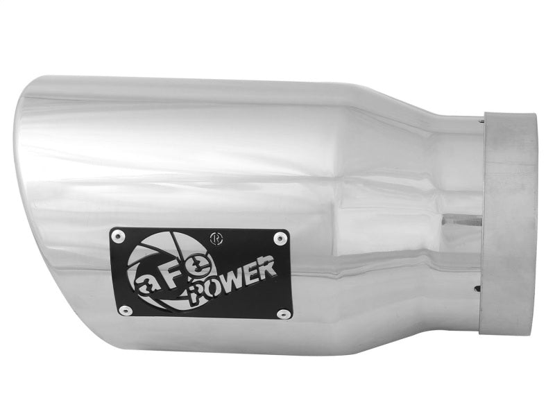 aFe Diesel Exhaust Tip Bolt On Black 5in Inlet x 7in Outlet x 12in - Right-thumbmail-6