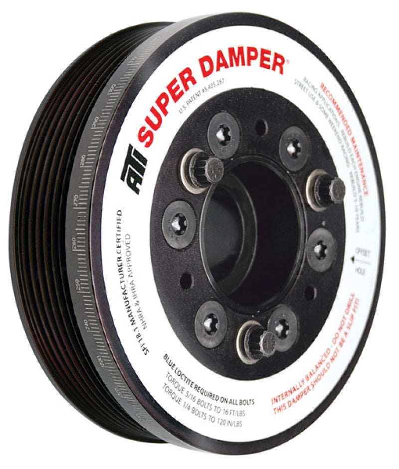 ATI Damper - 5.67in - Alum - 6 Grv - Ford 4.6 Cobra - 96-04 - 16 Percent UD Size-thumbmail-1