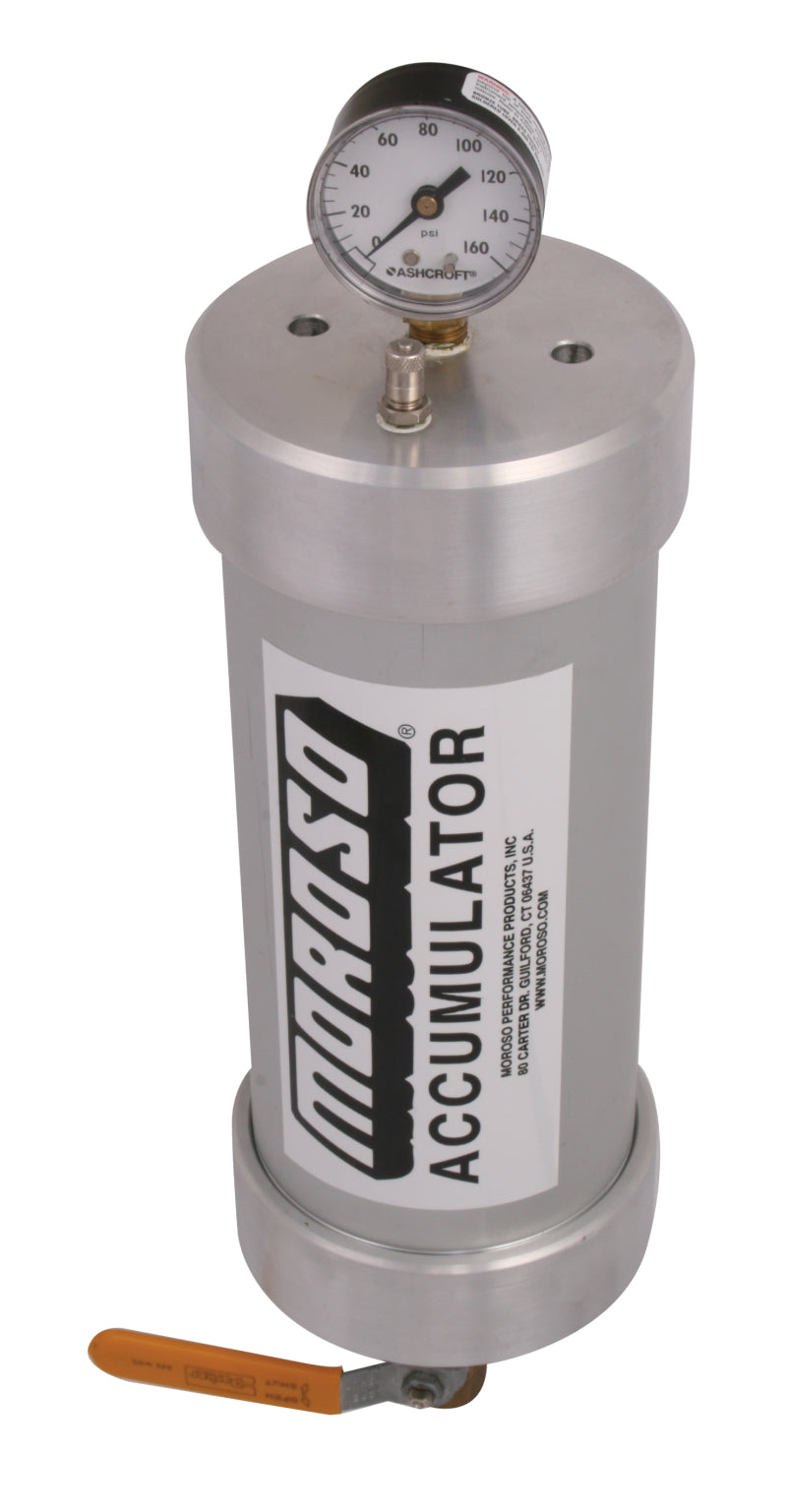 Moroso Oil Accumulator - Heavy Duty - 1.5 Quart - 12in x 4.25in-thumbmail-1