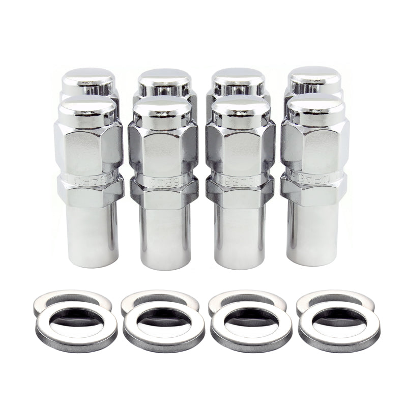 McGard Hex Lug Nut (Long Shank - 1in. / Duplex) 1/2-20 / 7/8 Hex / 2.425in. Length (8-Pack) - Chrome-thumbmail-6