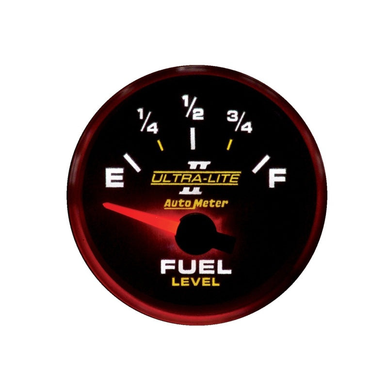 Autometer Ultra-Lite II 52mm 240-33 OHMS Short Sweep Electronic Fuel Level Gauge-thumbmail-2