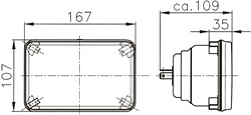 Hella Module 164 x 103mm H4 12V ECE High/Low Beam Headlamp-thumbmail-5