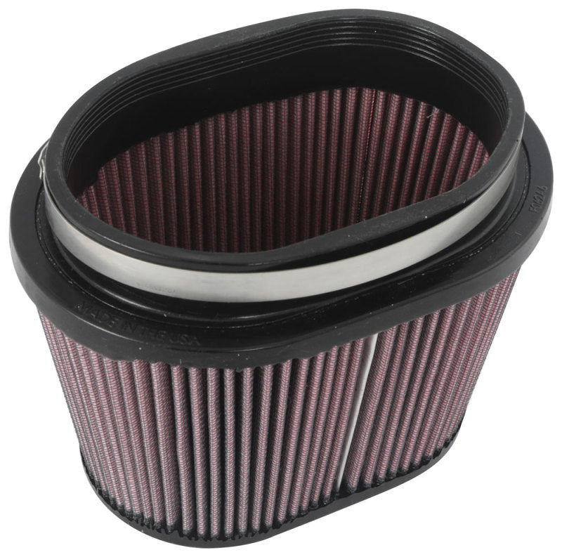K&N Universal Rubber Filter 6.25in x 4in Oval FLG / 7.375in x 5.5in Base / 6.25in x 4in Top / 5in H-thumbmail-2