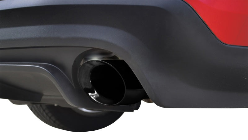Corsa 11-13 Ford Mustang 3.7L V6 Black Sport Axle-Back Dual Rear Exhaust-thumbmail-3