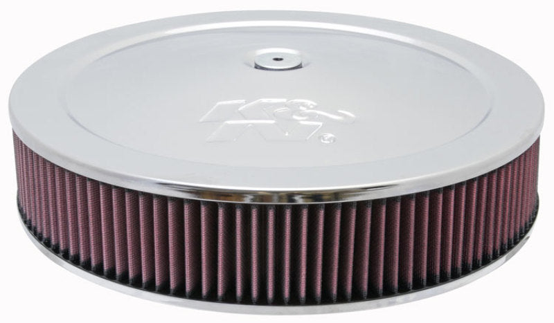 K&N Round Air Filter Assembly 12in ID / 3.063in Height / 5.125in Neck Flange / 7/8in Drop Base-thumbmail-2