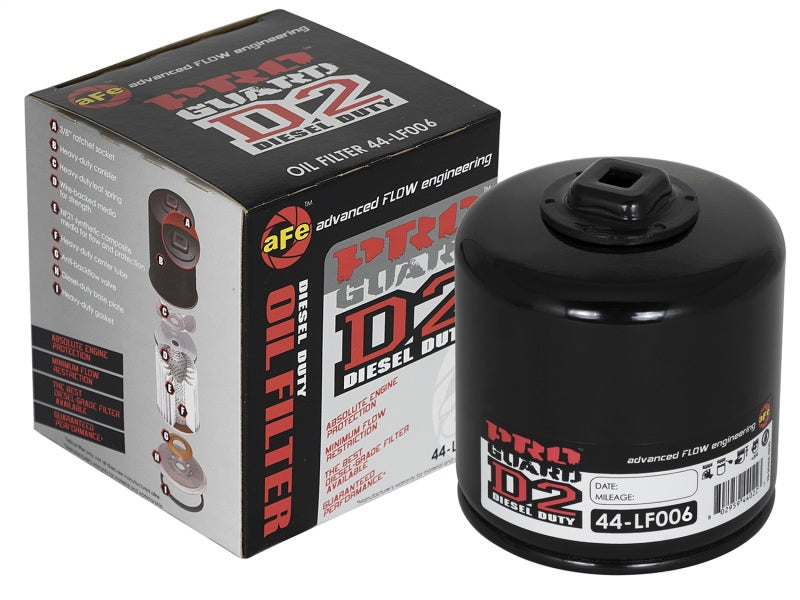 aFe Pro GUARD D2 Oil Filter 74-08 Dodge Gas Truck V6 3.9L/V8 4.7L/5.7L/5.2L/5.9L/V10 8.3L/8.0L (4pk)-thumbmail-8