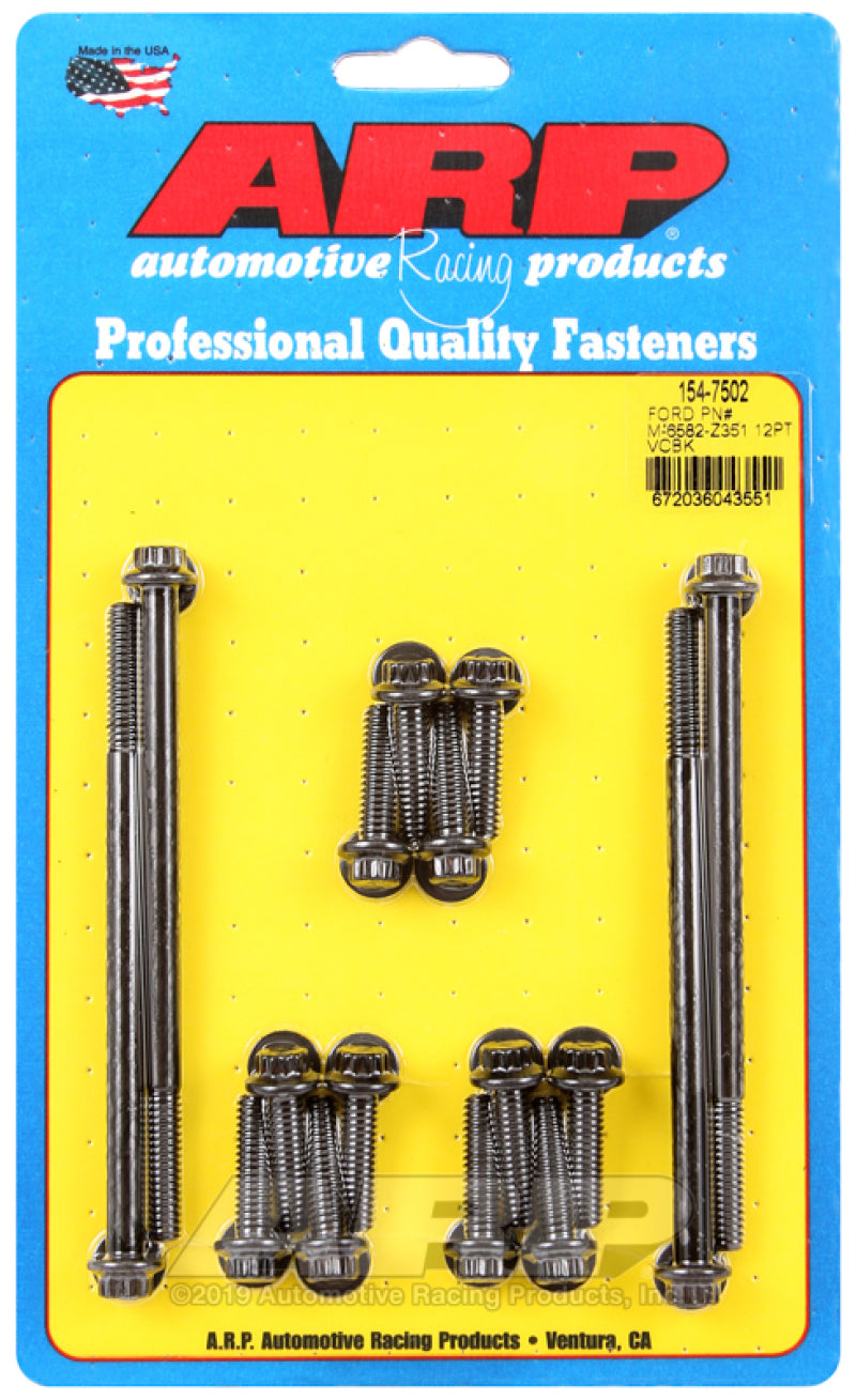 ARP Small Block Ford Valve Cover 12pt Bolt Kit (For P/N M-6582-Z351)-thumbmail-1
