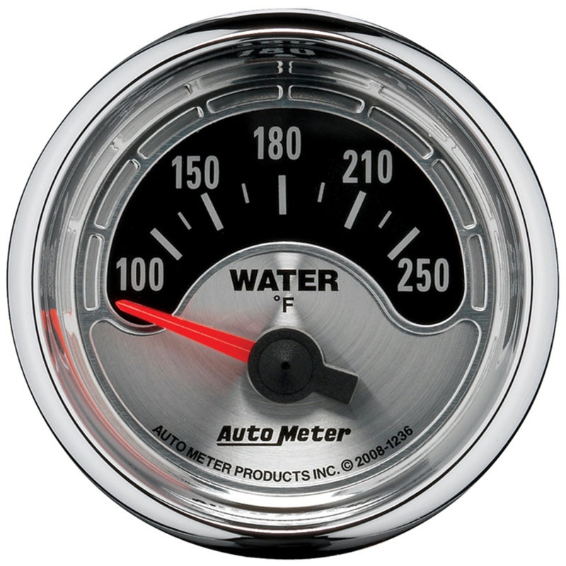 Autometer American Muscle 52mm Short Sweep Electric 250 Deg  F Water Temp Gauge-thumbmail-1