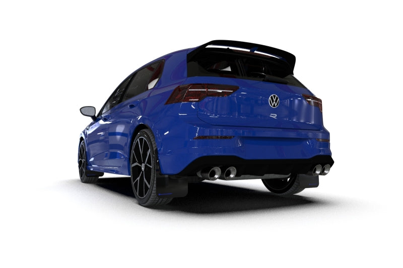 Rally Armor 2022 MK8 Volkswagen Golf GTI/R Black UR Mud Flap w/ Blue Logo-thumbmail-5